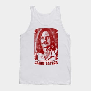 James Taylor // Retro 70s Style Fan Art Design Tank Top